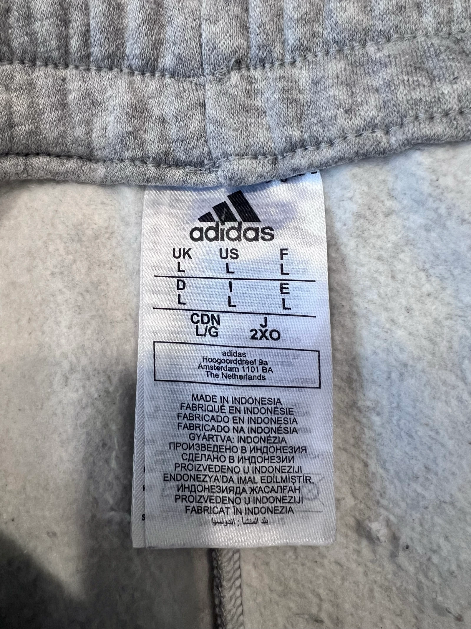 Pantalón de jogging Adidas Essentials Big Logo - Gris y Negro - Talla L – photo 2